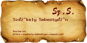 Székely Sebestyén névjegykártya
